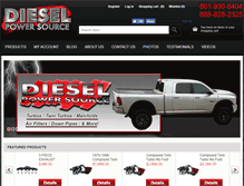 Tablet Screenshot of dieselpowersource.com